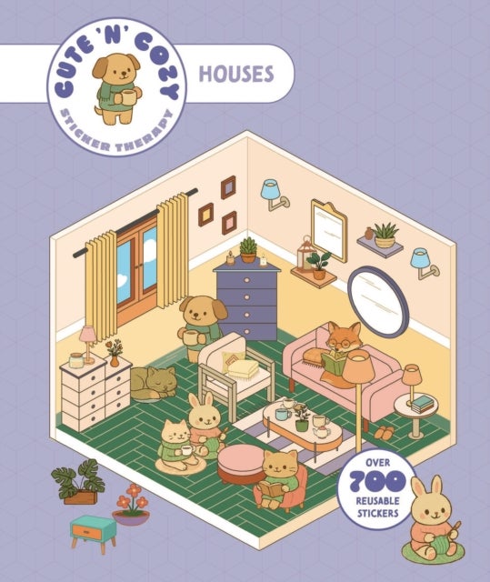 Cute 'n' Cozy Sticker Therapy: Homes - Over 500 reusable stickers!