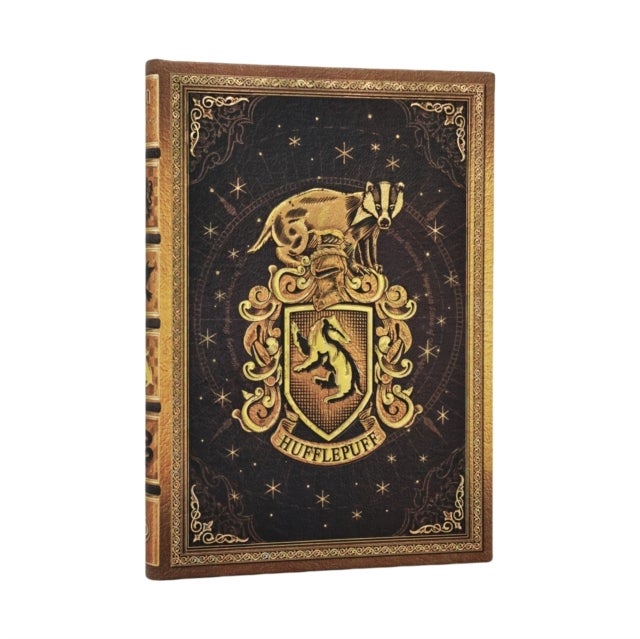 Hufflepuff Journal Midi Custom Lined Hardcover, 144pg, 120GSM by Paperblanks (Harry Potter Collection)