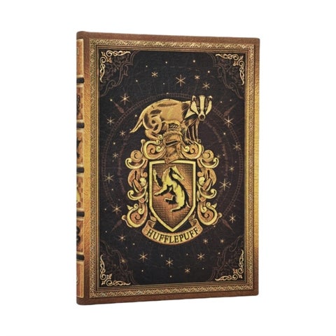 Hufflepuff Journal Midi Custom Lined Hardcover, 144pg, 120GSM by Paperblanks (Harry Potter Collection)