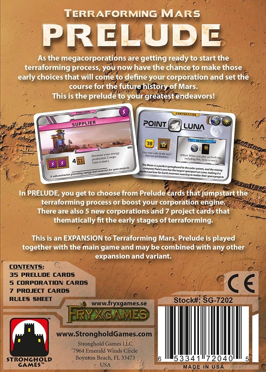 Terraforming Mars Prelude ENG