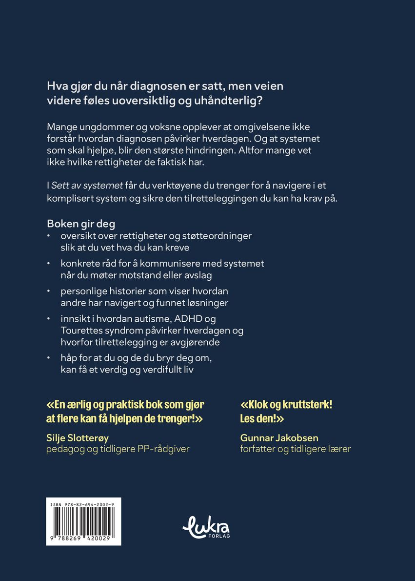 Sett av systemet