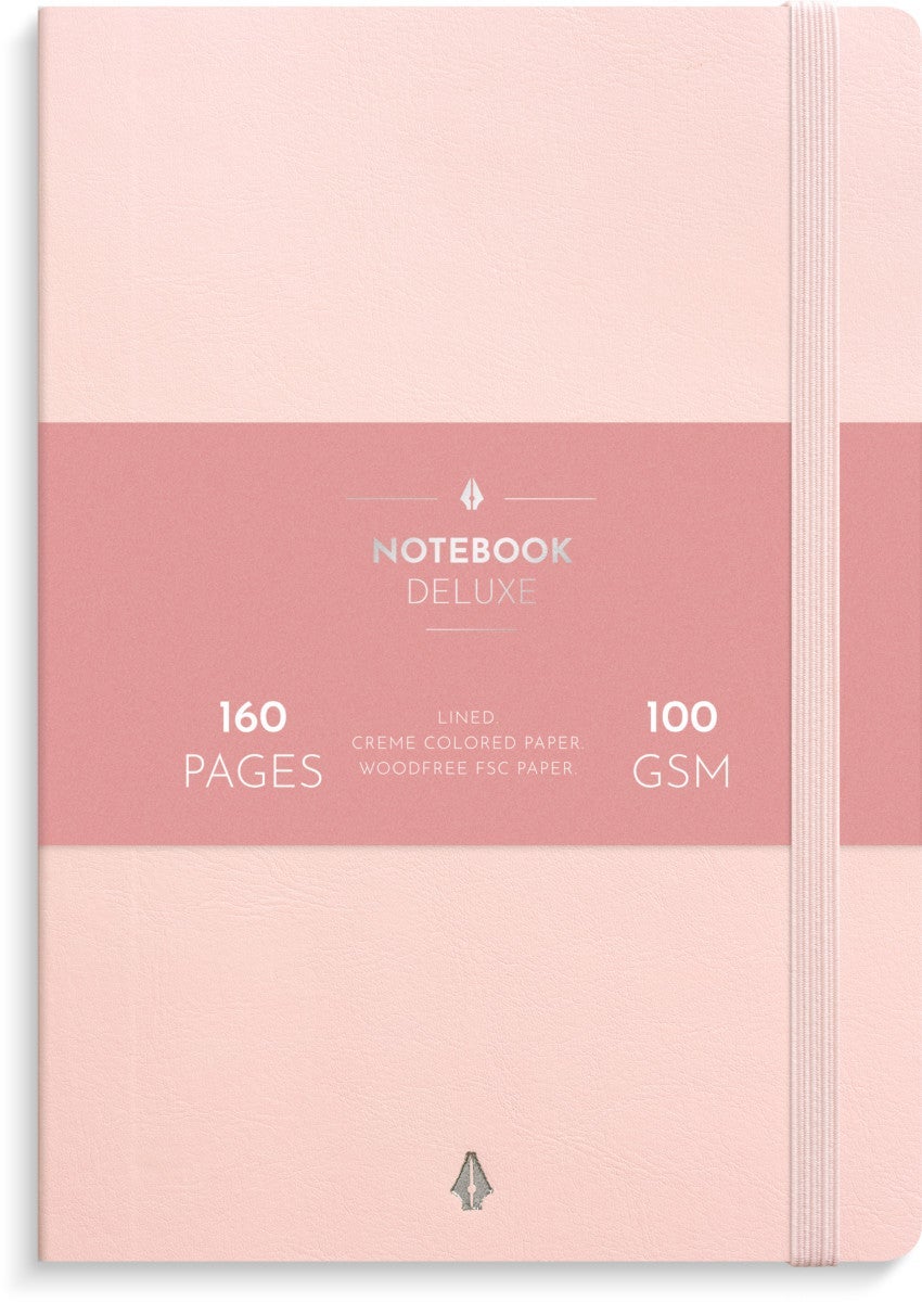 Notatbok Burde Deluxe A5 linjert Pink