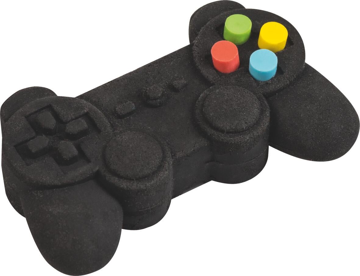 Viskelær gamepad sort 56x60x18mm