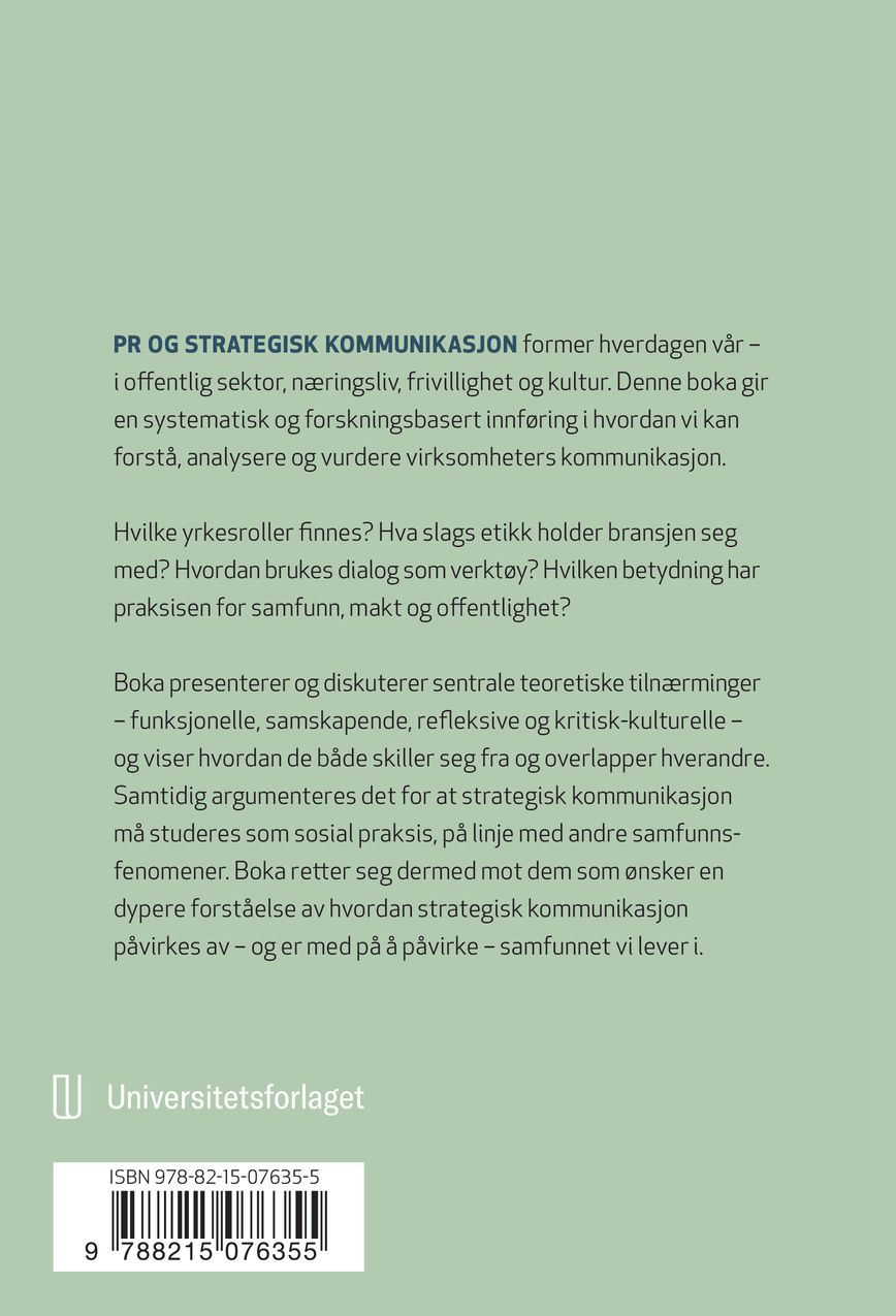 PR og strategisk kommunikasjon