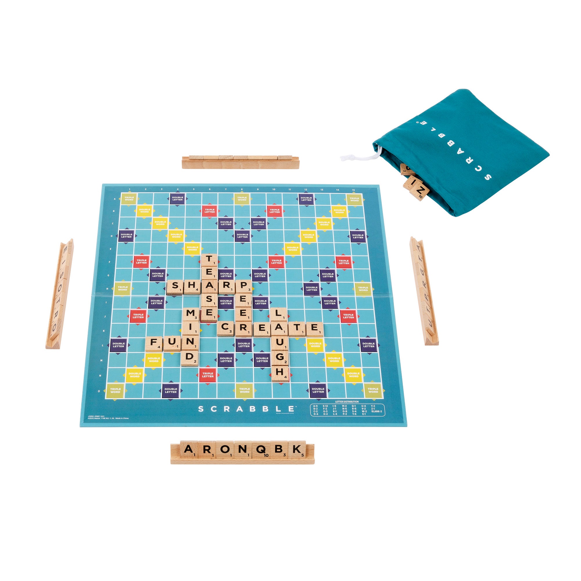 Spill Scrabble Wood Edition