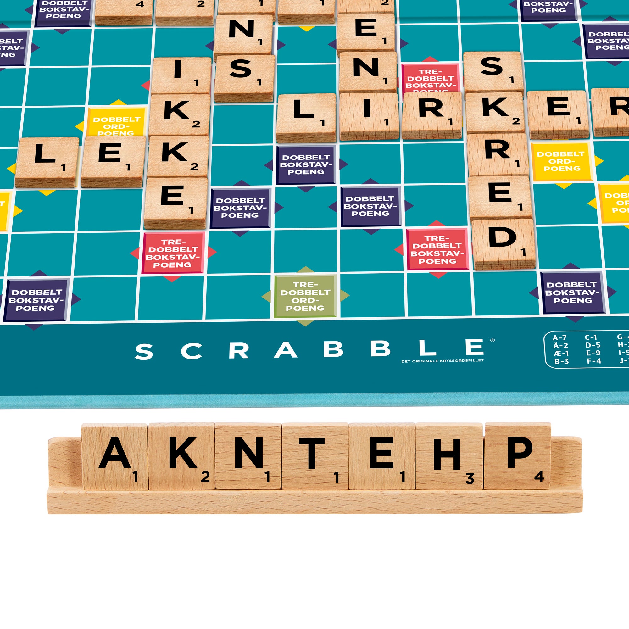 Spill Scrabble Wood Edition