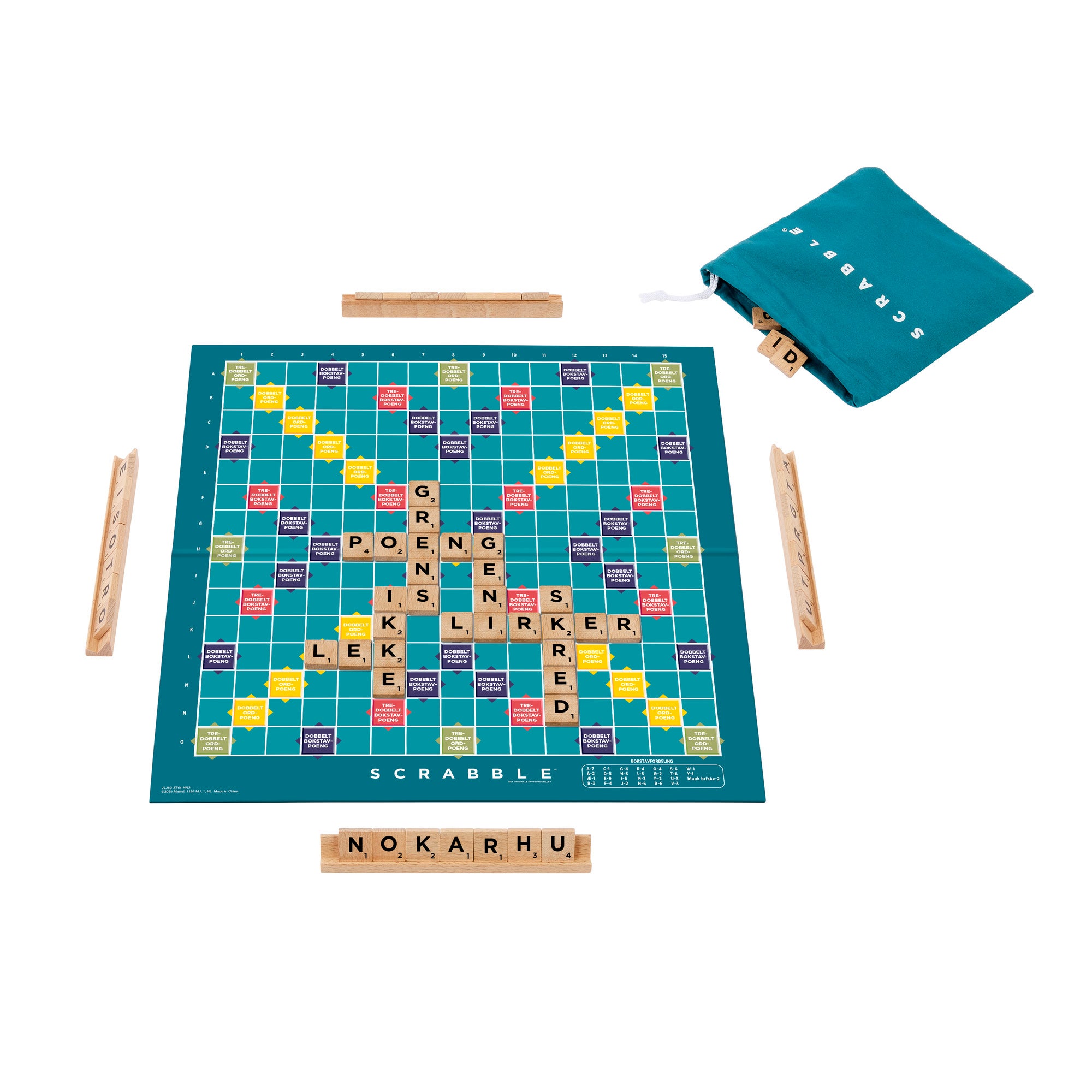 Spill Scrabble Wood Edition