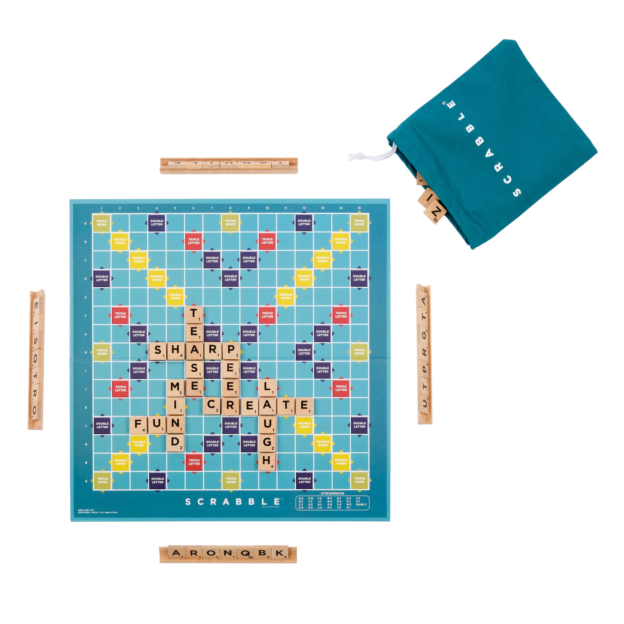 Spill Scrabble Wood Edition
