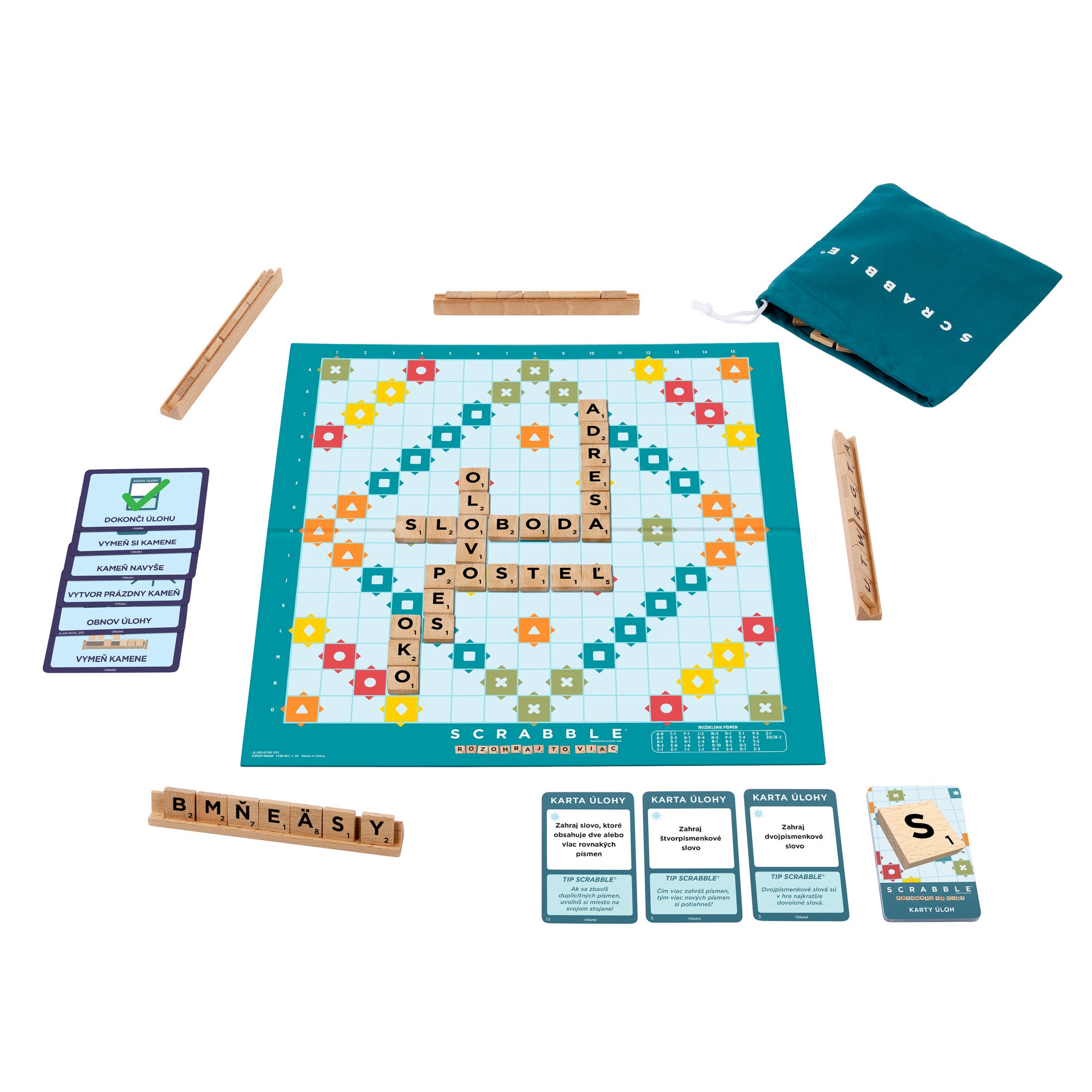 Spill Scrabble Wood Edition