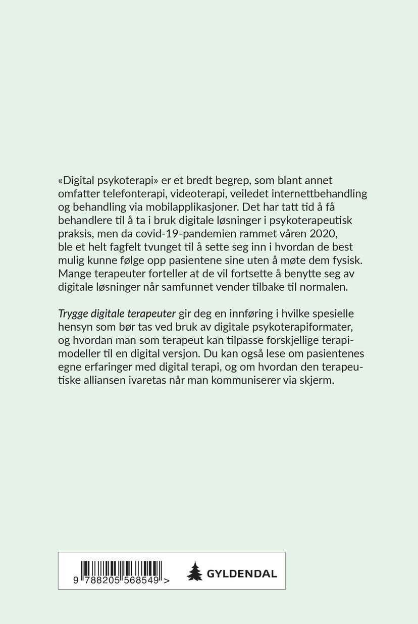 Trygge digitale terapeuter