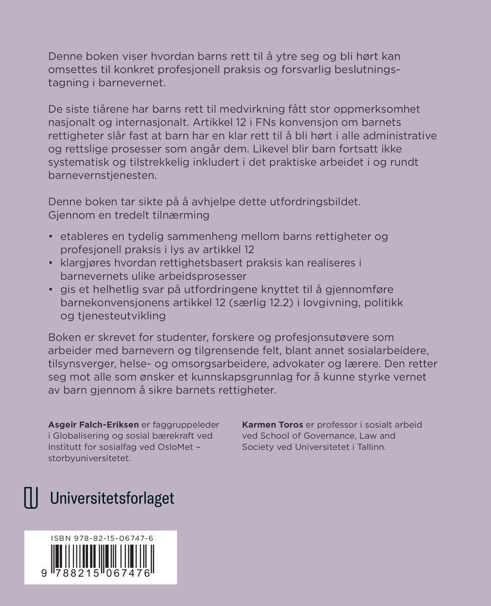 Å uttrykke seg i barnevernet