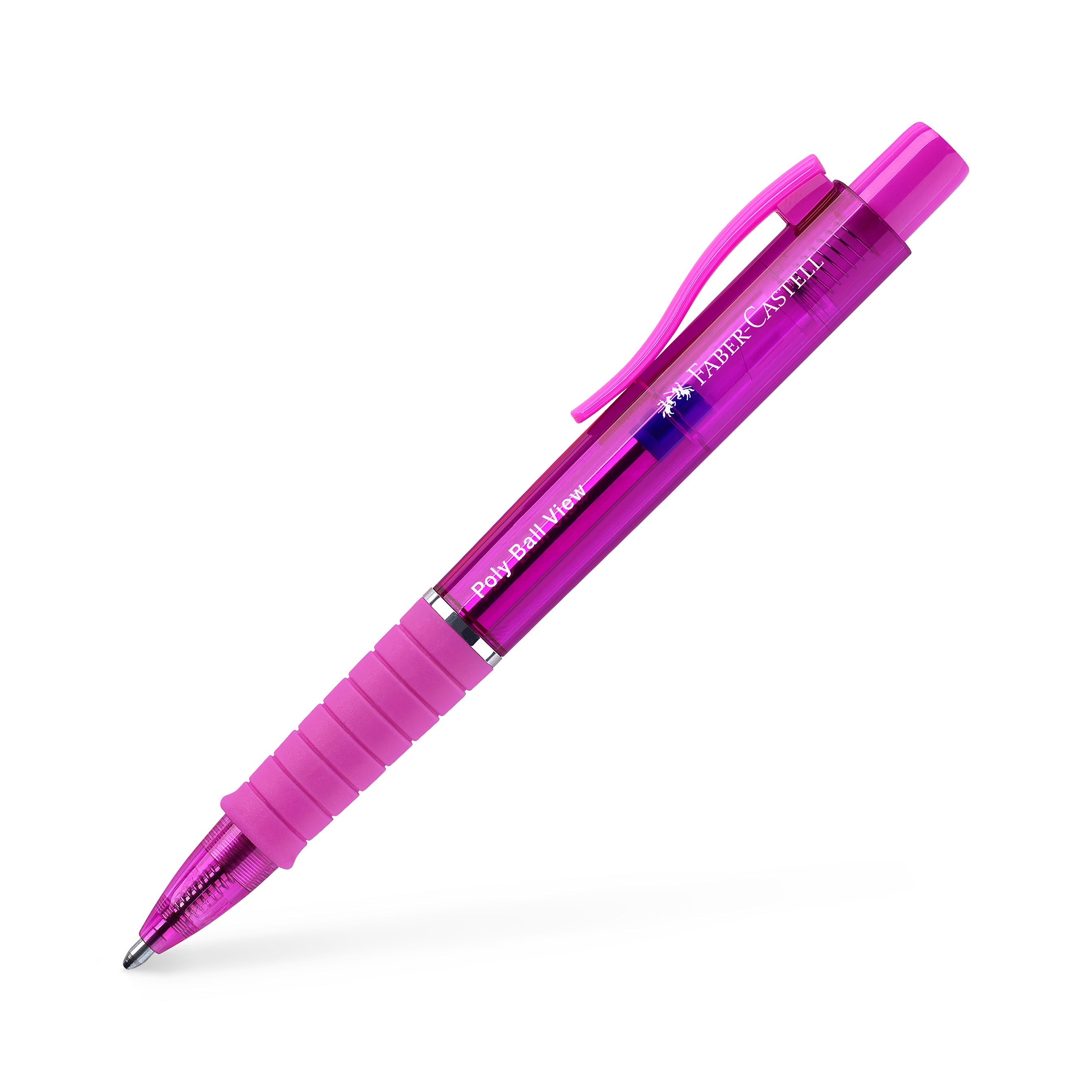 Kulepenn Faber Poly Ball XB View Dyp Rosa