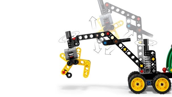 Lego John Deere 1470H hjuldrevet hogstmaskin 42218