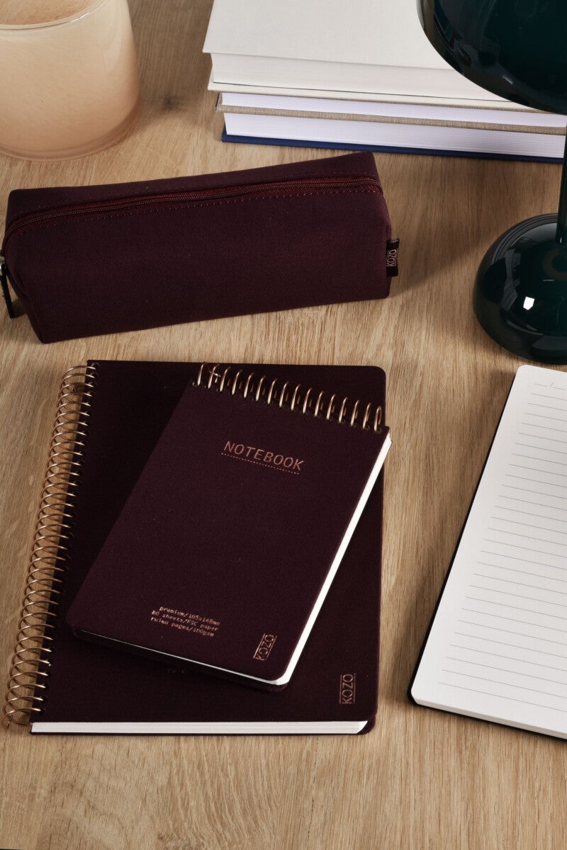 Notatbok m/spiral Kozo Premium A4 Coffee