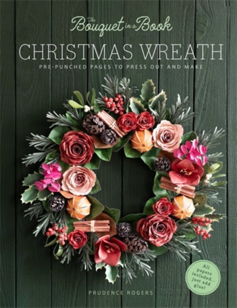 The Bouquet in a Book Christmas Wreath - Pre-Punched Pages to Press out and Make