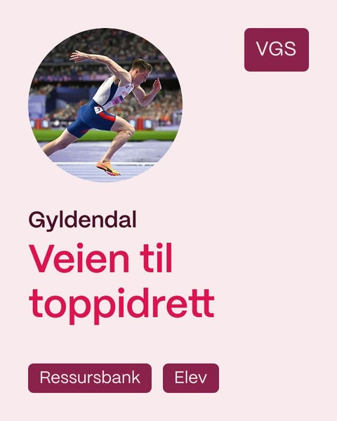Veien til toppidrett - Ressursbank, elev : idrettsfag