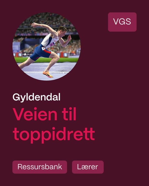 Veien til toppidrett - Ressursbank, lærer : idrettsfag