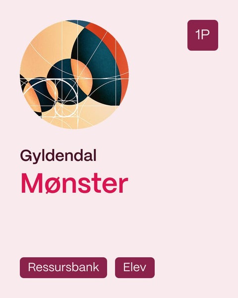 Mønster 1P, 2. utg. - Ressursbank, Elev : matematikk SF, vg1