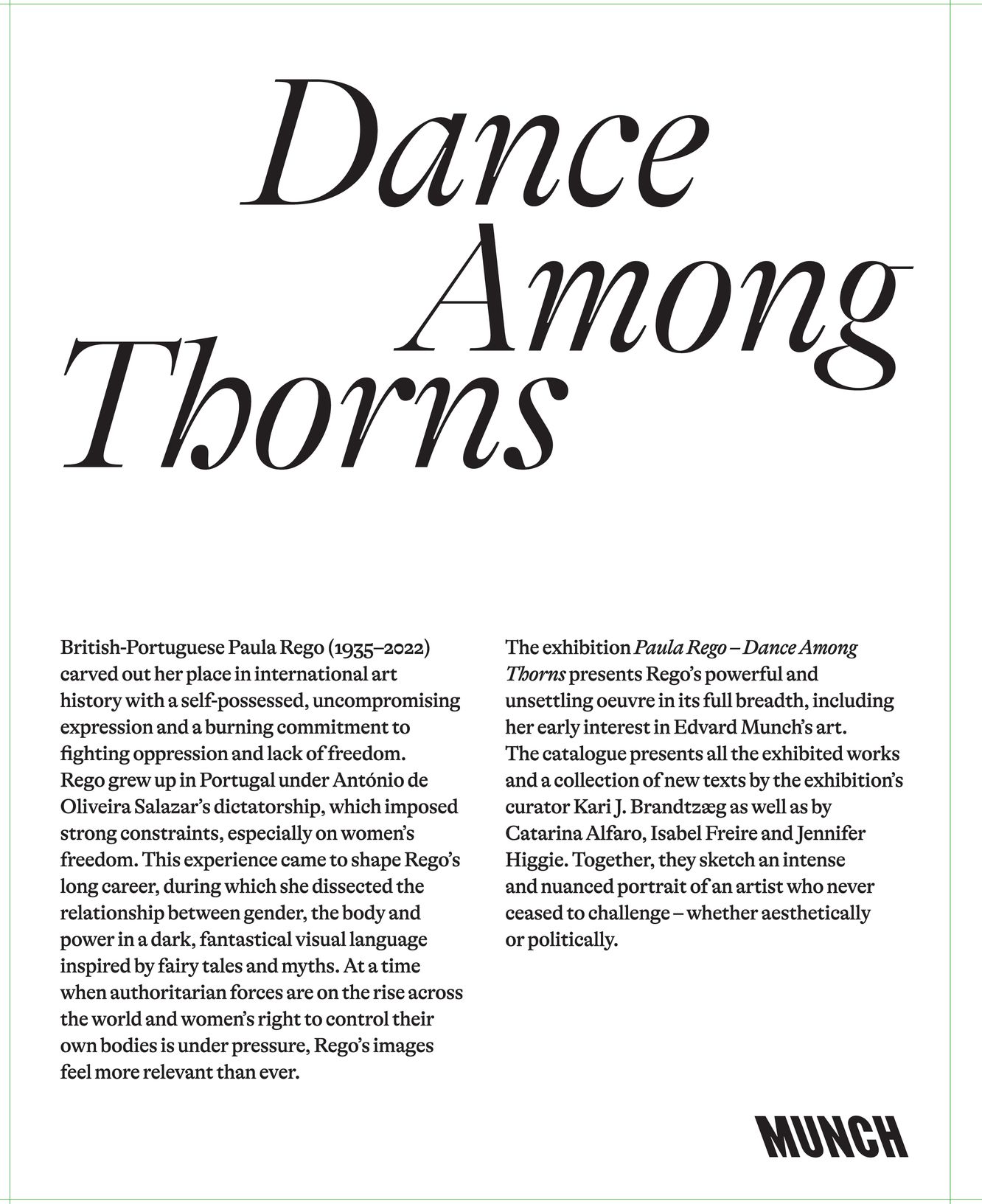 Paula Rego – Dance Among Thorns