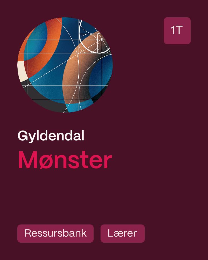 Mønster 1T - Ressursbank, Lærer : matematikk SF, vg1