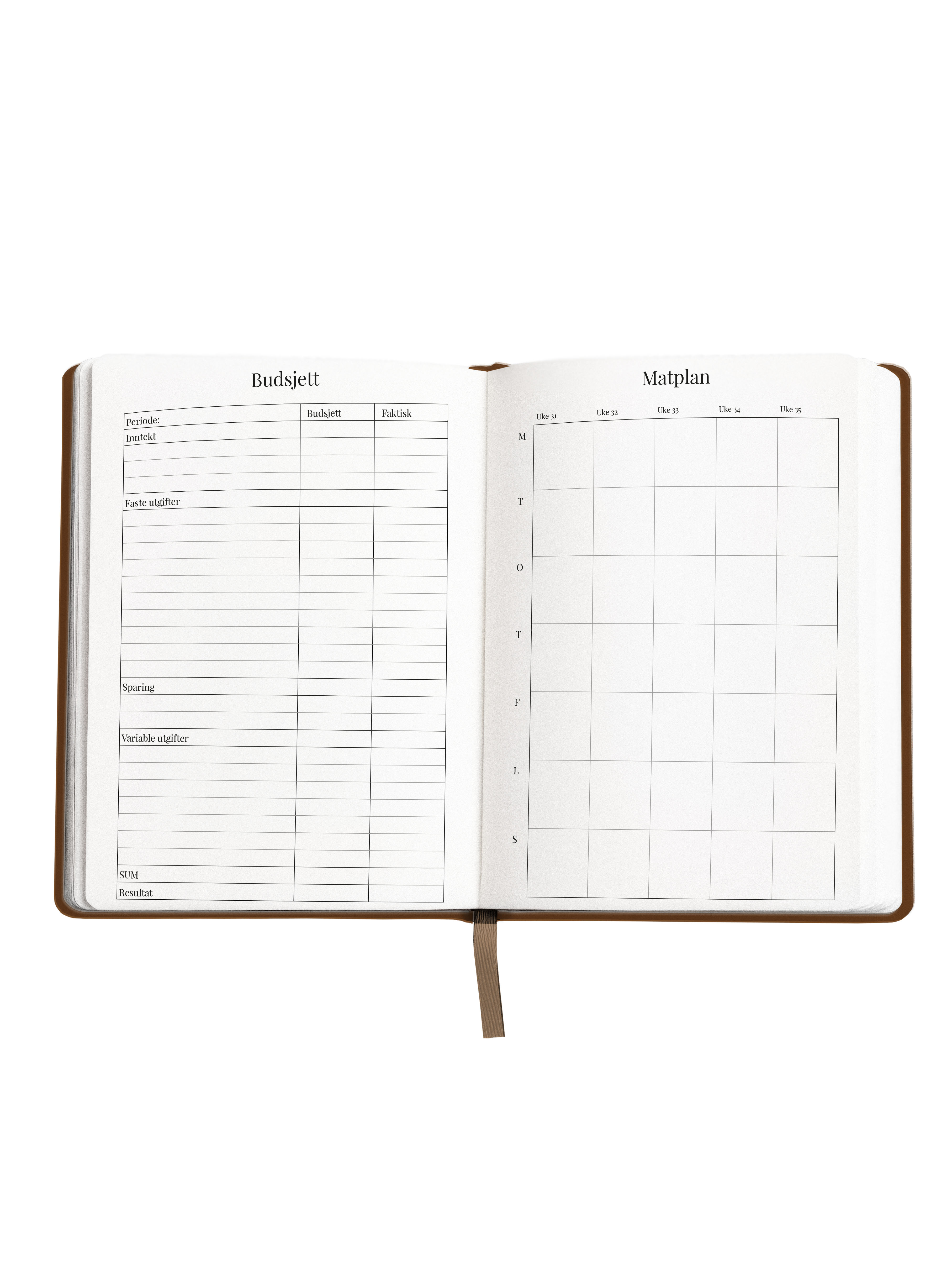 Studieplanlegger 26/27 Aveluna A5 Brun