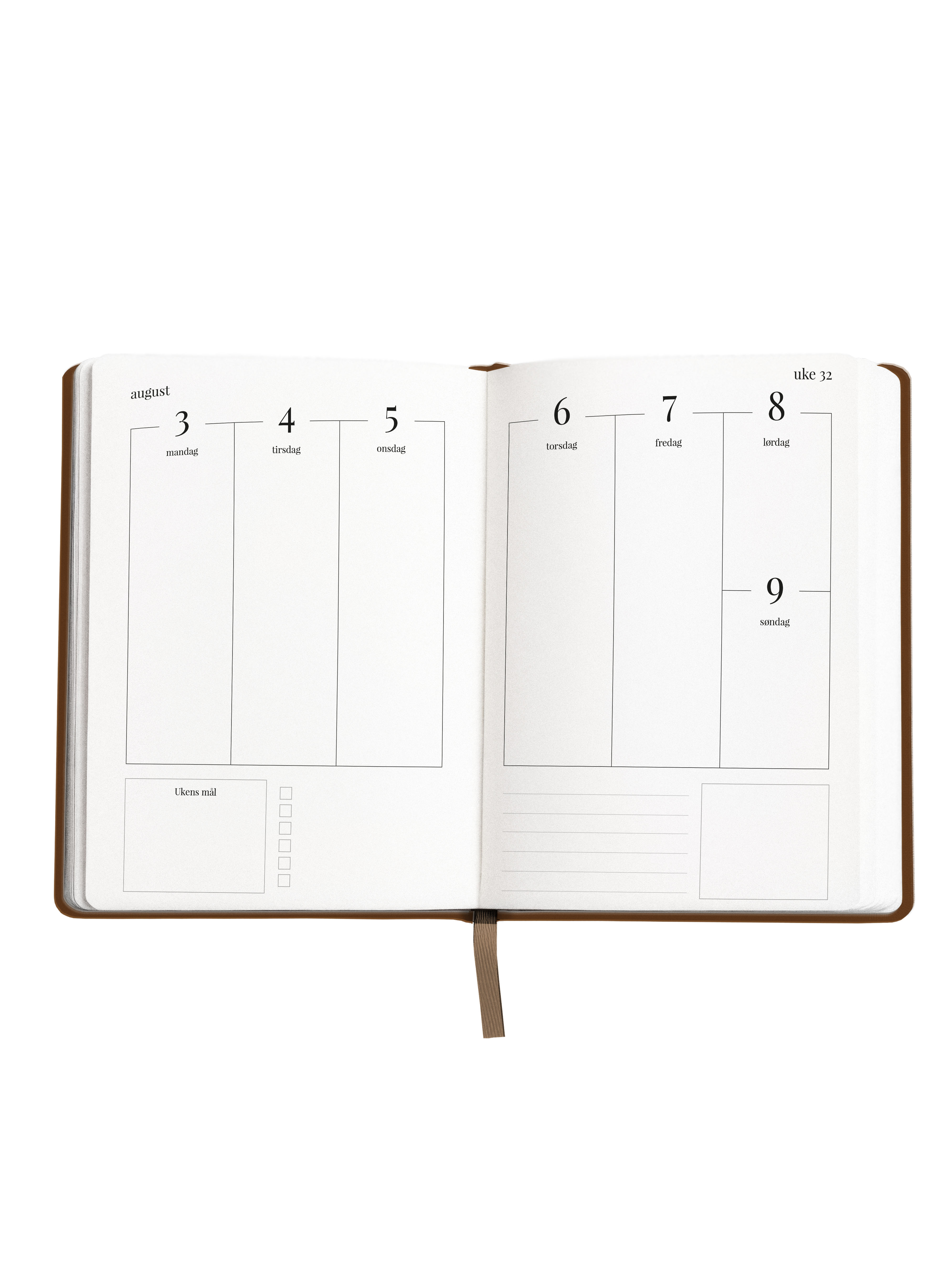 Studieplanlegger 26/27 Aveluna A5 Brun