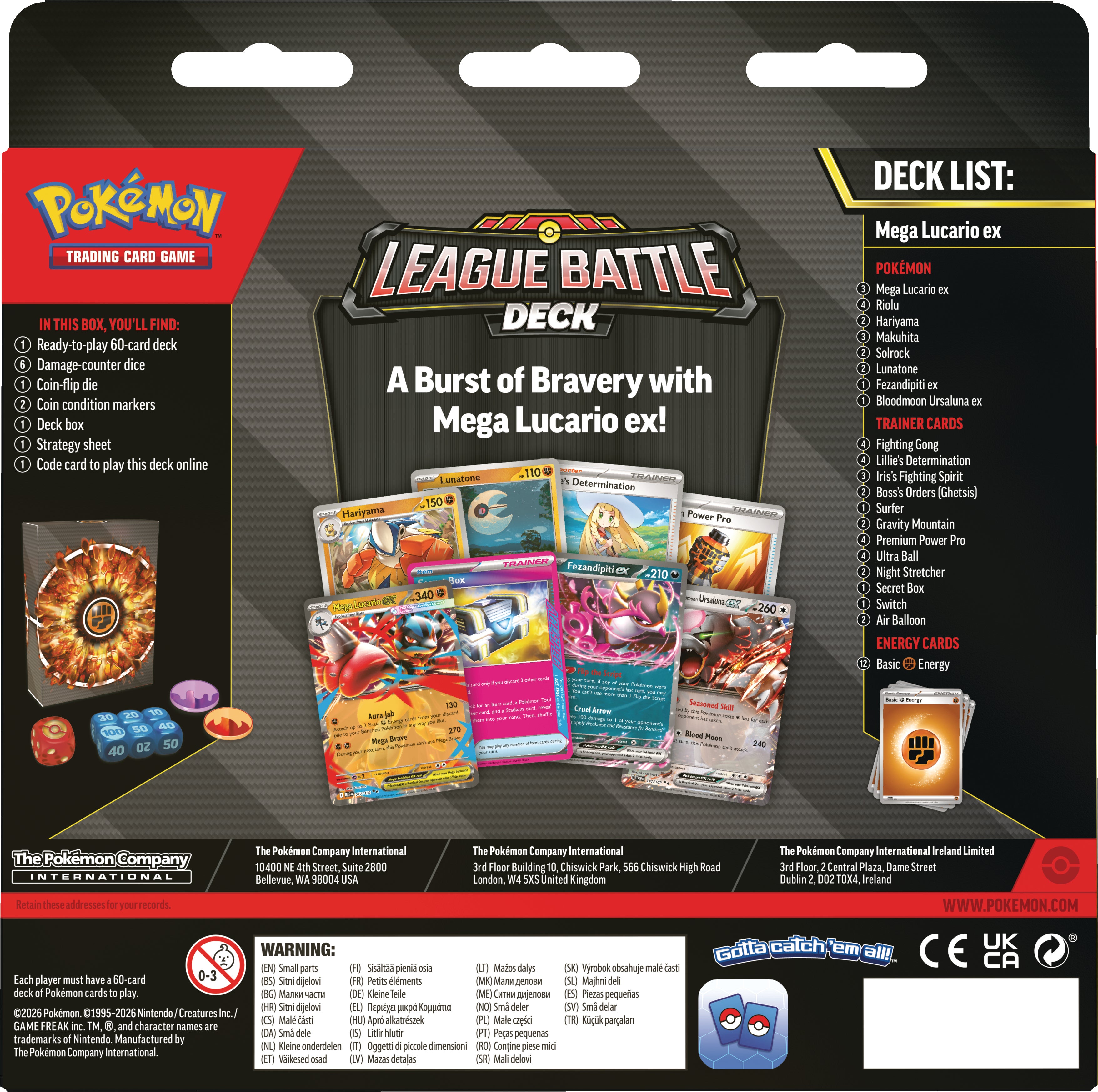 Pokemon League Battle Deck
