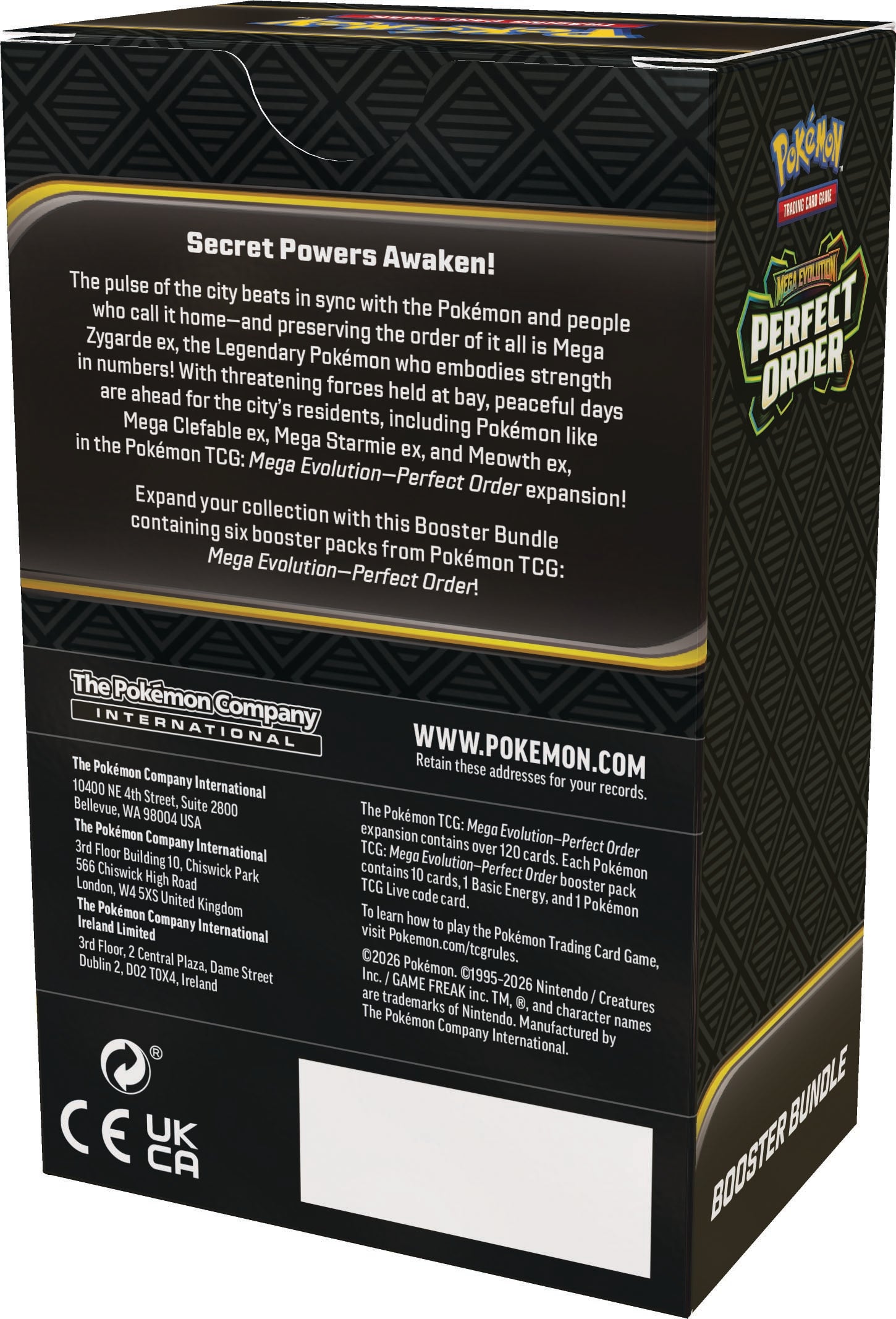 Pokemon Mega Evolution 03 Perfect Order Booster Bundle