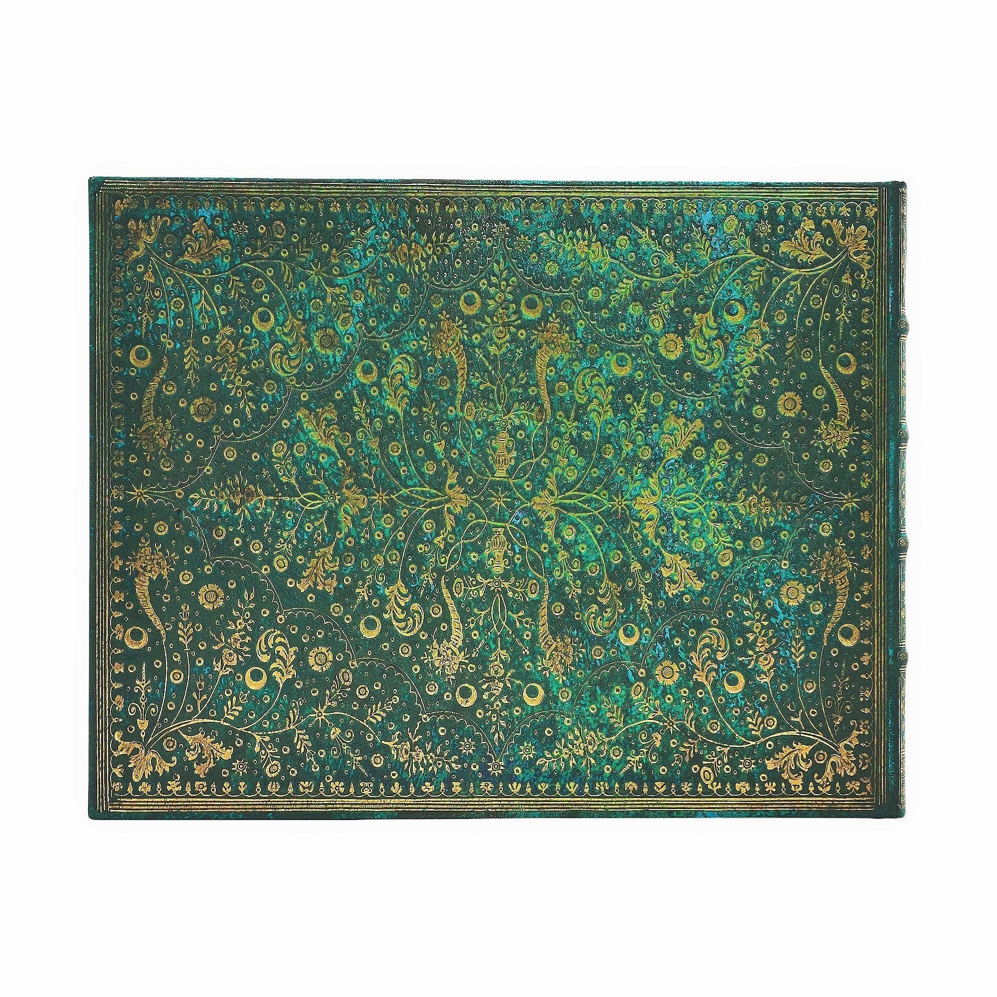 Gjestebok Paperblanks Emerald Flower Linjert