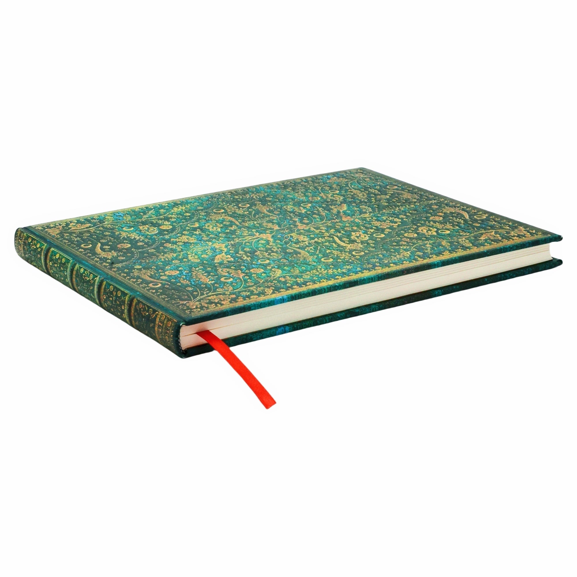 Gjestebok Paperblanks Emerald Flower Linjert