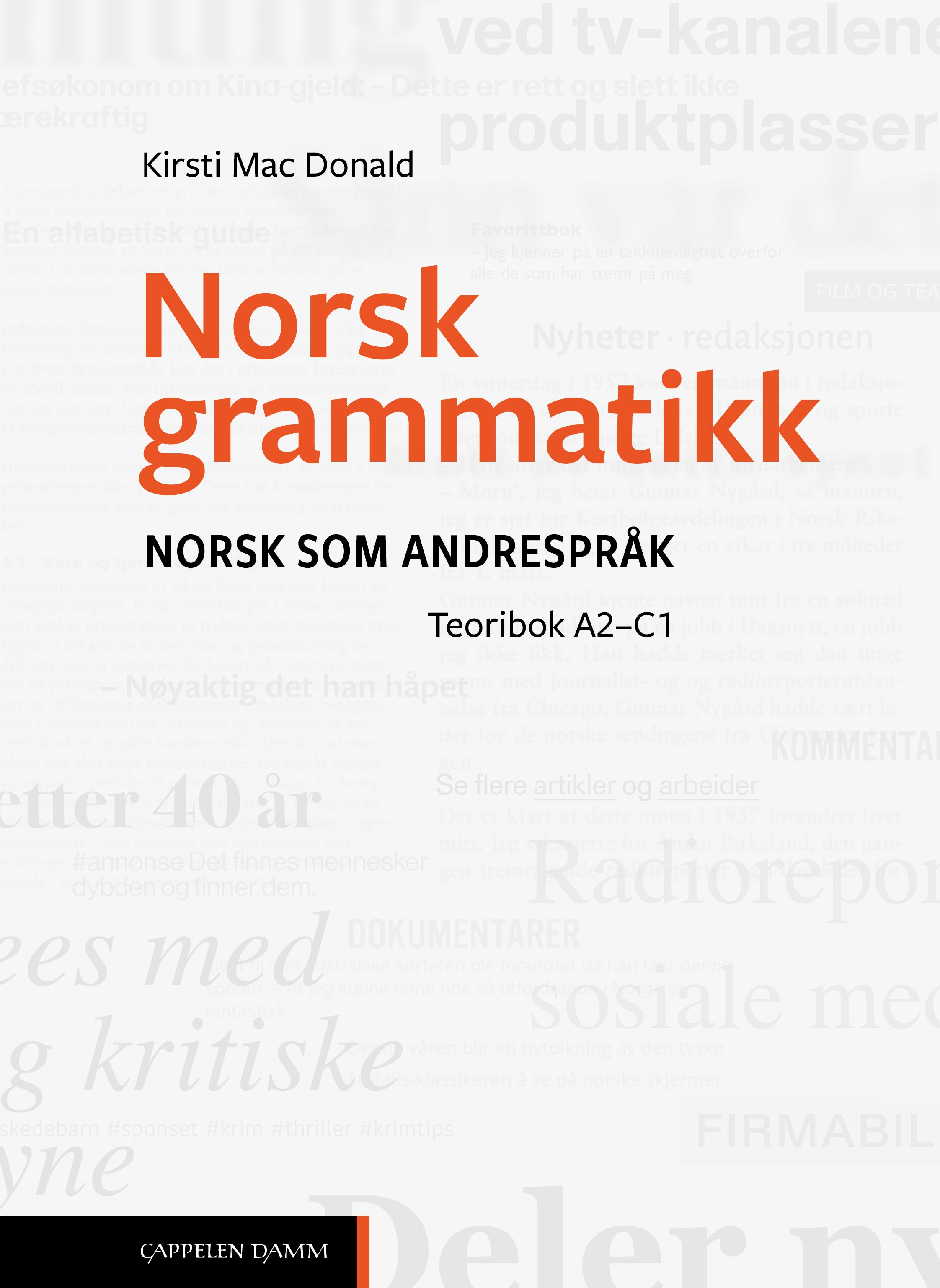 Norsk grammatikk Teoribok A2-C1 Unibok