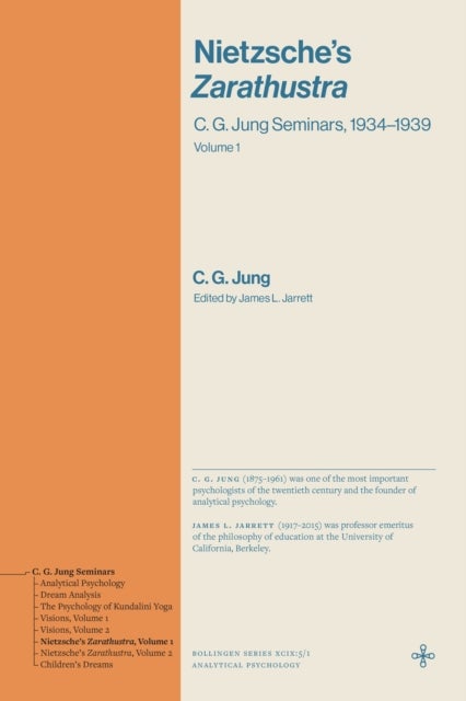 Nietzsche's Zarathustra - C. G. Jung Seminars, 1934–1939 (Volume 1)