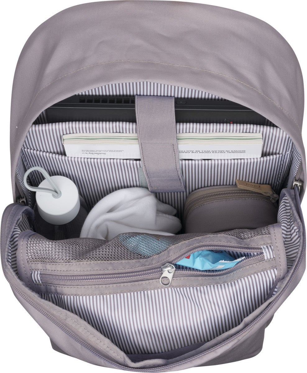Skolesekk City Warm Grey 28L Beckmann