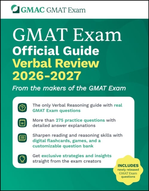 GMAT Official Guide Verbal Review 2026 - 2027 - Book + Online Question Bank