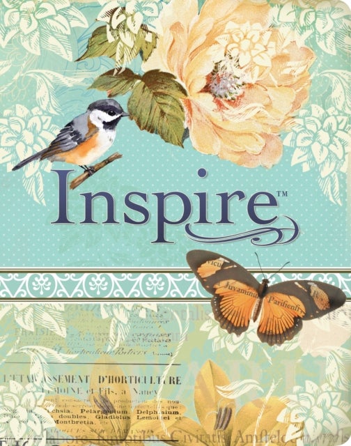 Inspire Bible NLT, Filament Enabled, Vintage Blue/Cream