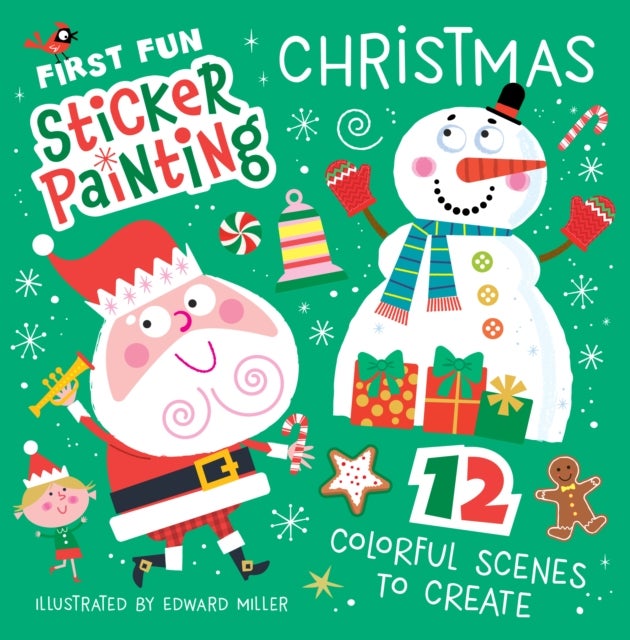 First Fun Sticker Painting: Christmas - 12 Colorful Scenes to Create