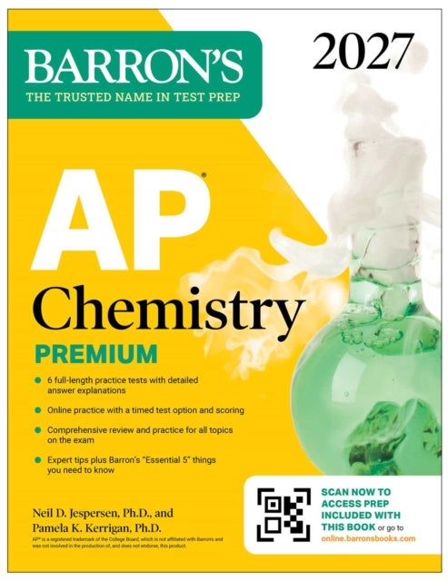 AP Chemistry Premium, 2027: Prep Book with 6 Practice Tests + Comprehensive Review + Online Practice