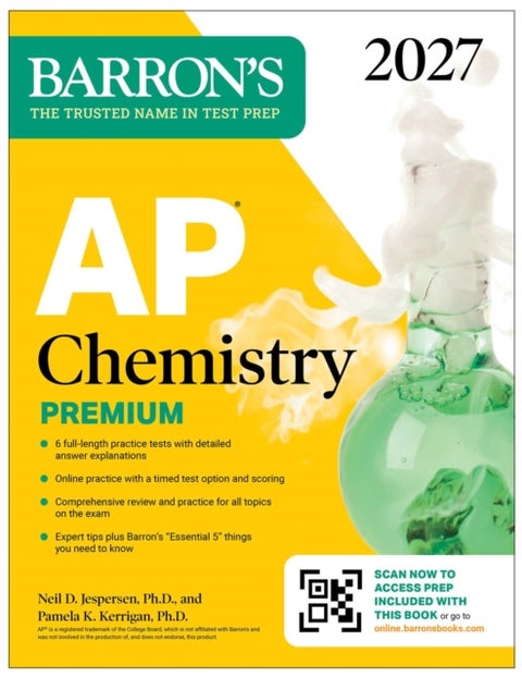AP Chemistry Premium, 2027: Prep Book with 6 Practice Tests + Comprehensive Review + Online Practice