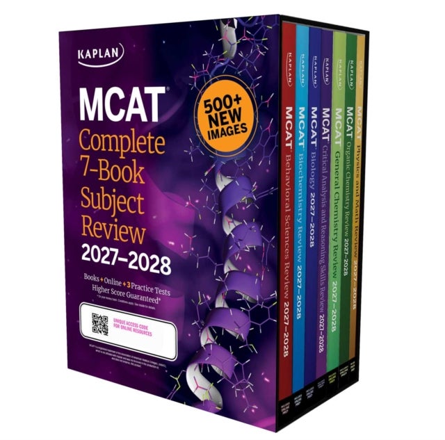 MCAT Complete 7-Book Subject Review 2027–2028 / Biggest Update Ever: 500+ New Images & All-New CARS Book / 3 Practice Tests (Kaplan Test Prep)
