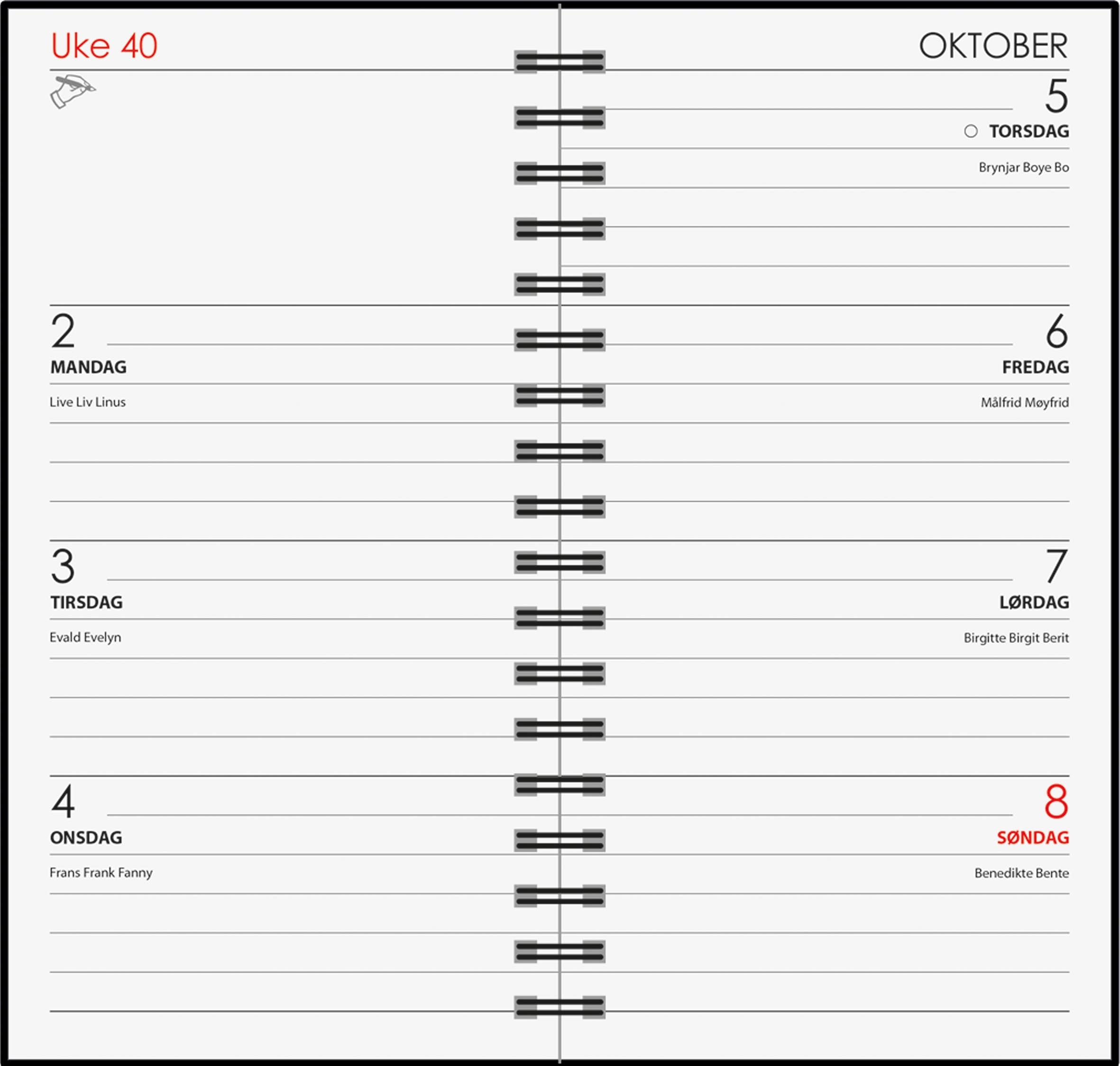 Kalender 7.Sans 26/27 Studium Kartong Spiral