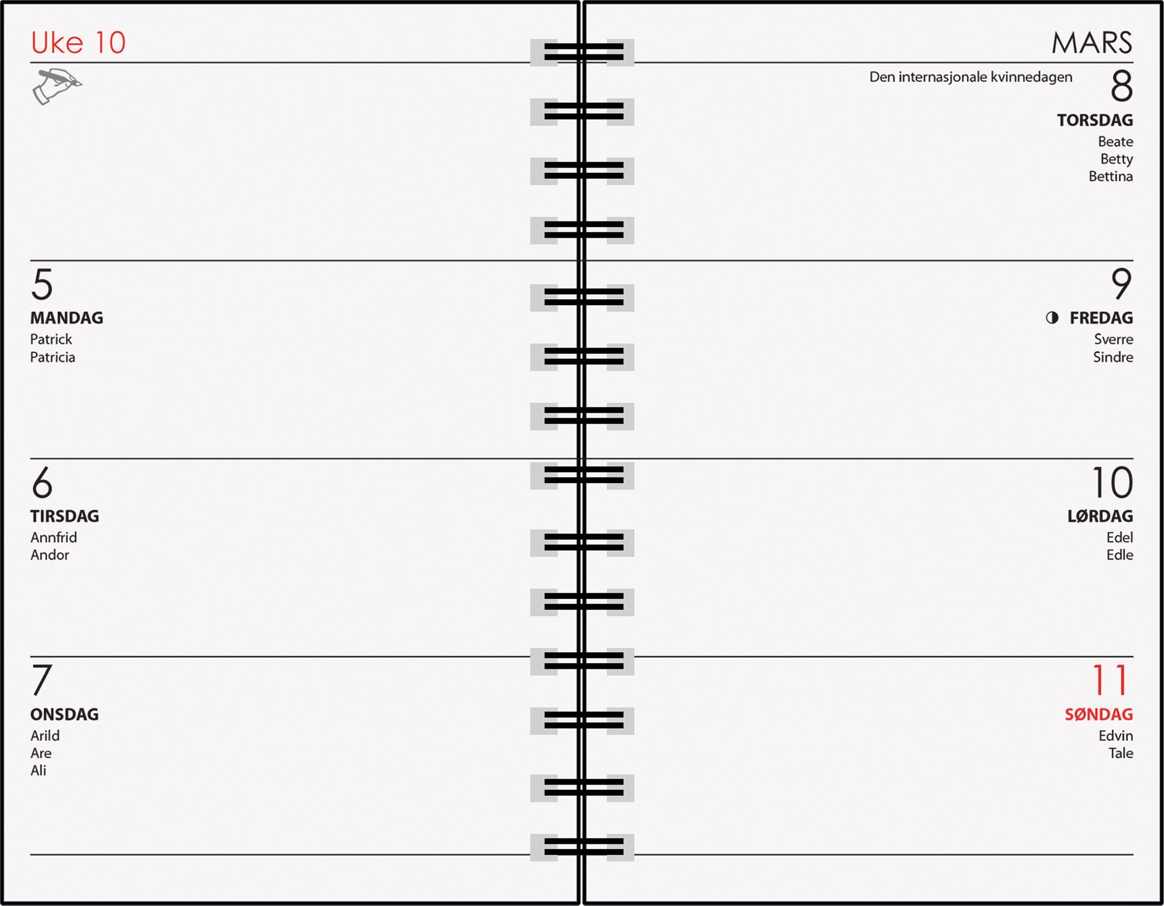 Kalender 7.Sans 26/27 Neon Kartong Spiral