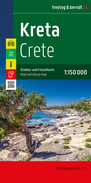 Crete Road and Leisure Map - 1:150,000 scale