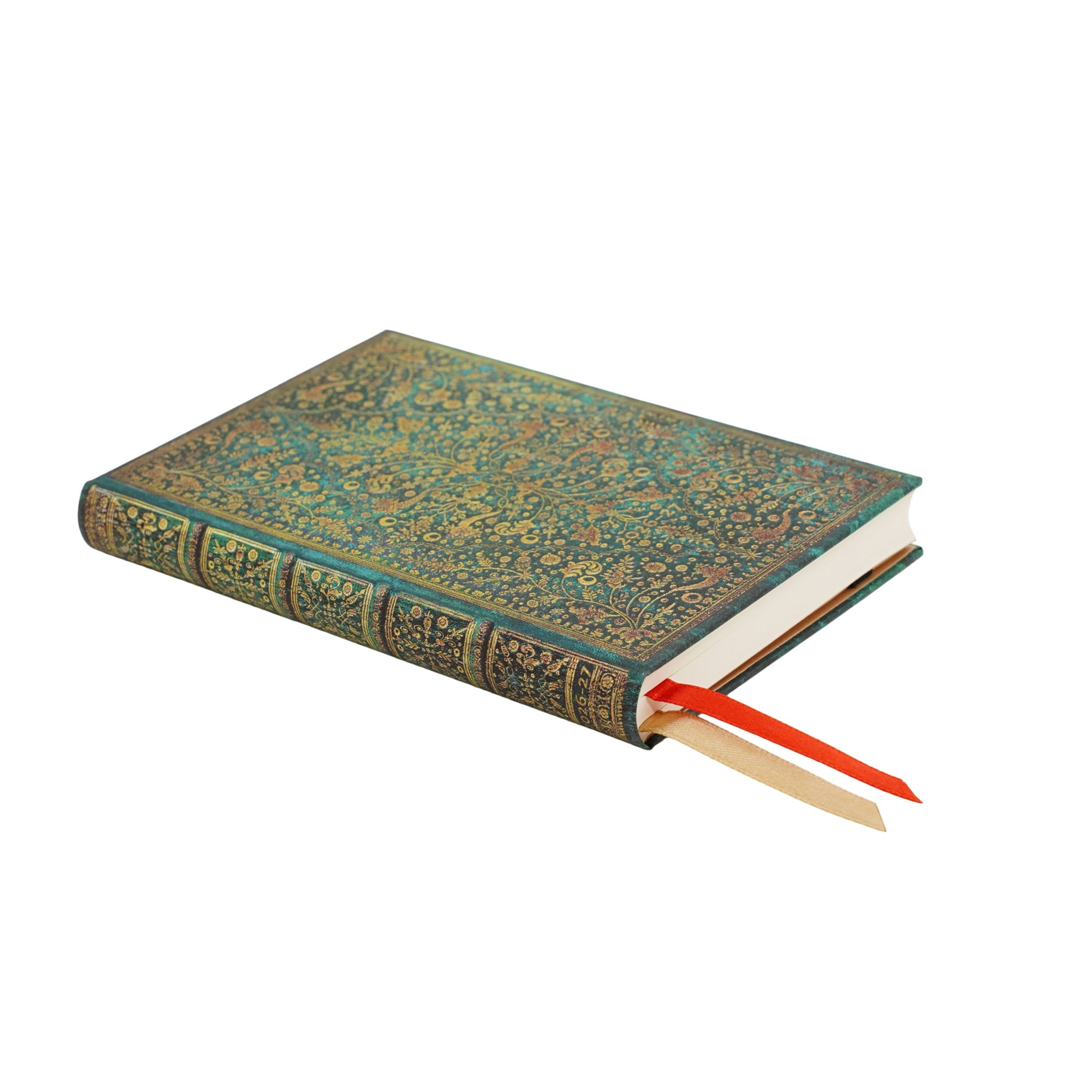 Paperblanks 18M 26/27 Emerald Flower Mini