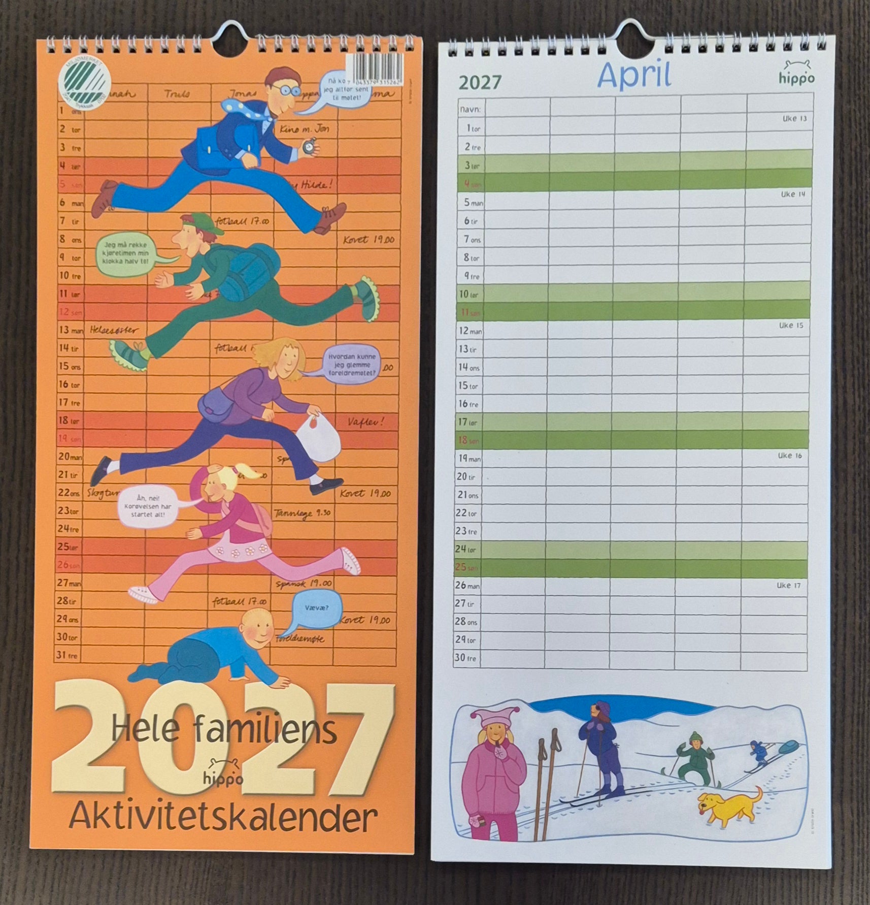 Kalender Aktivitetskalender 2027
