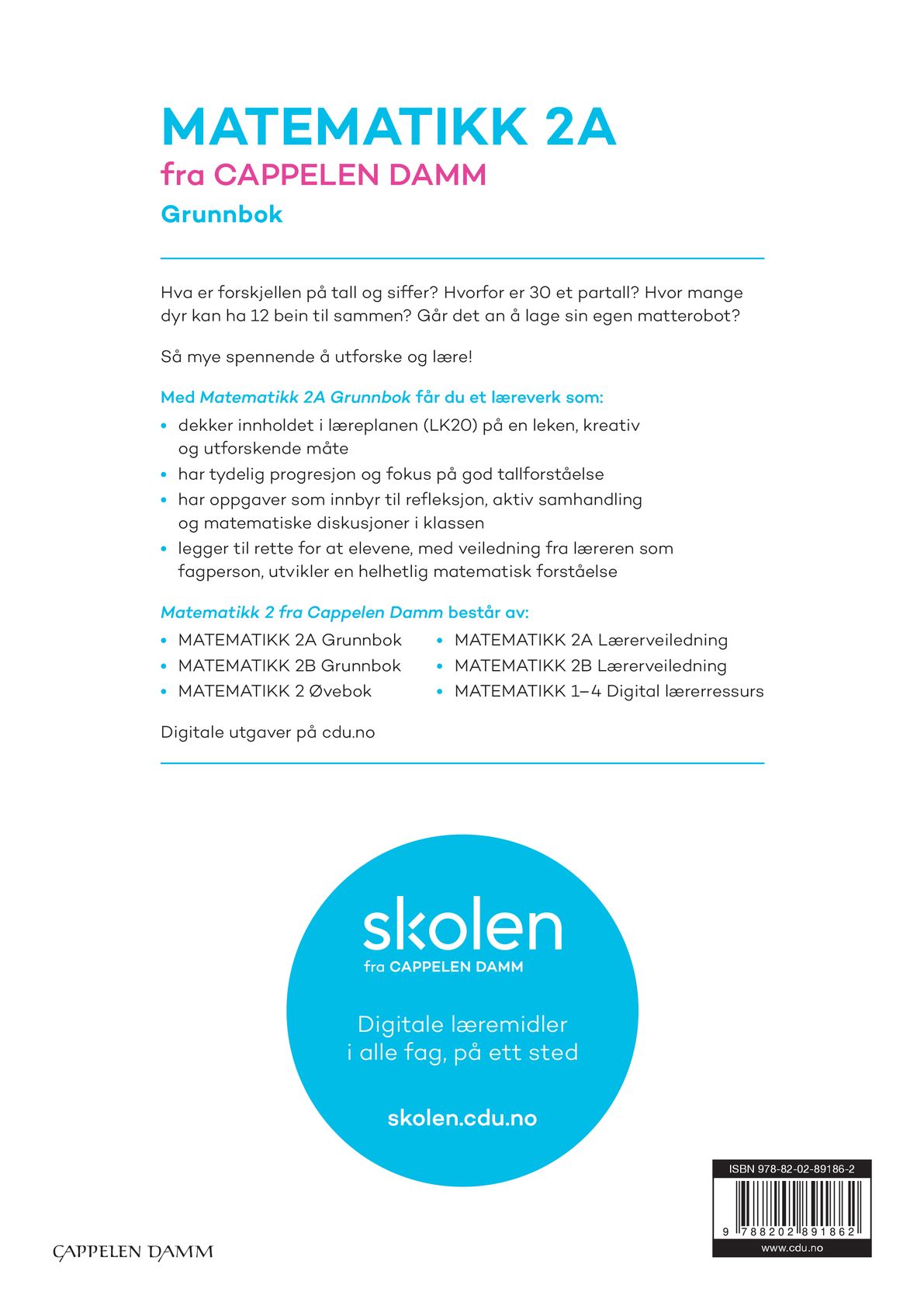 Matematikk 2A fra Cappelen Damm