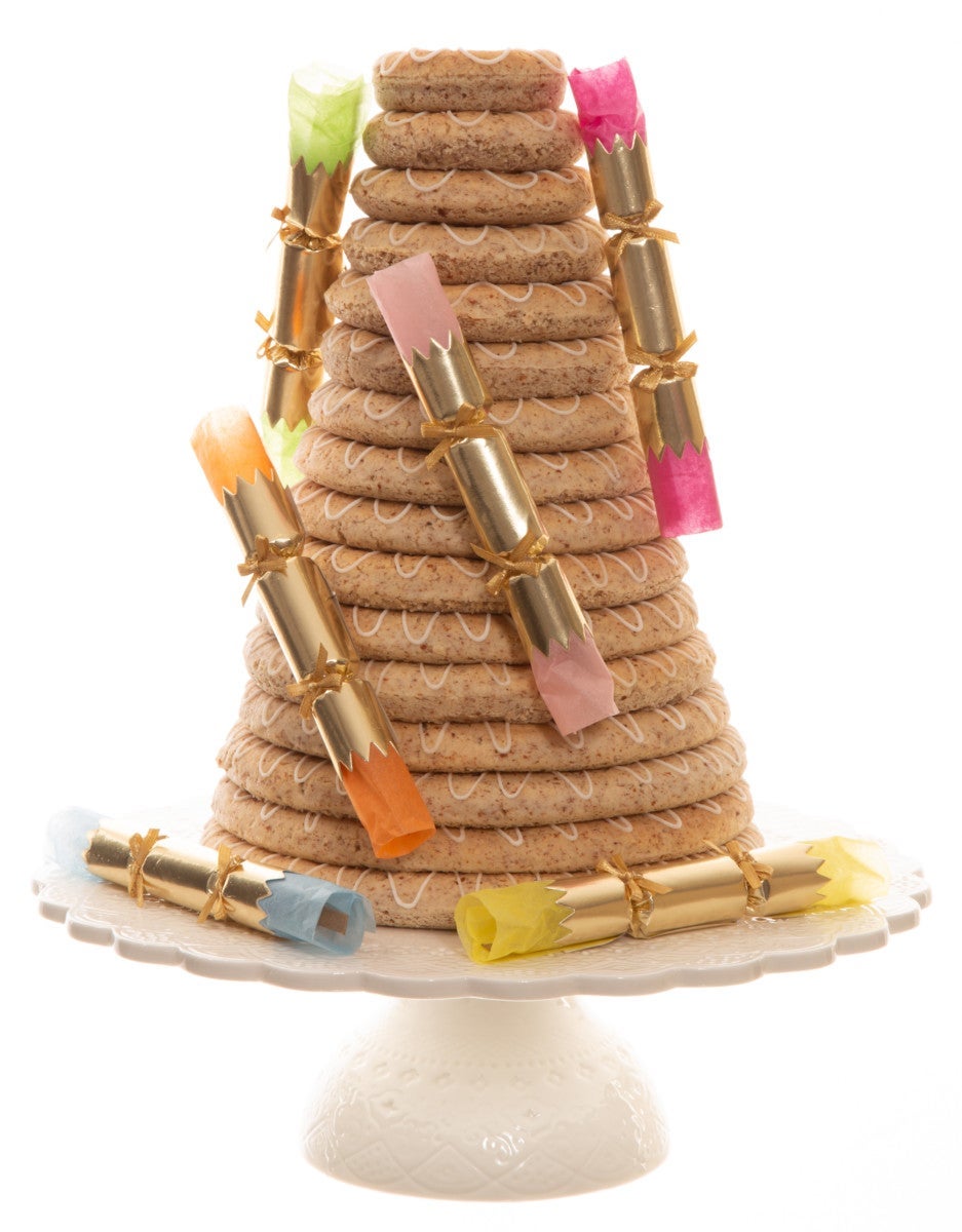 Smellbonbon med sløyfe gull ass farger