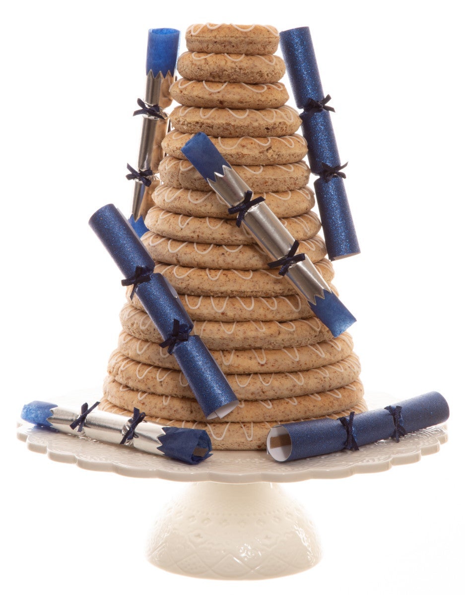 Smellbonbon med sløyfe mørkeblå