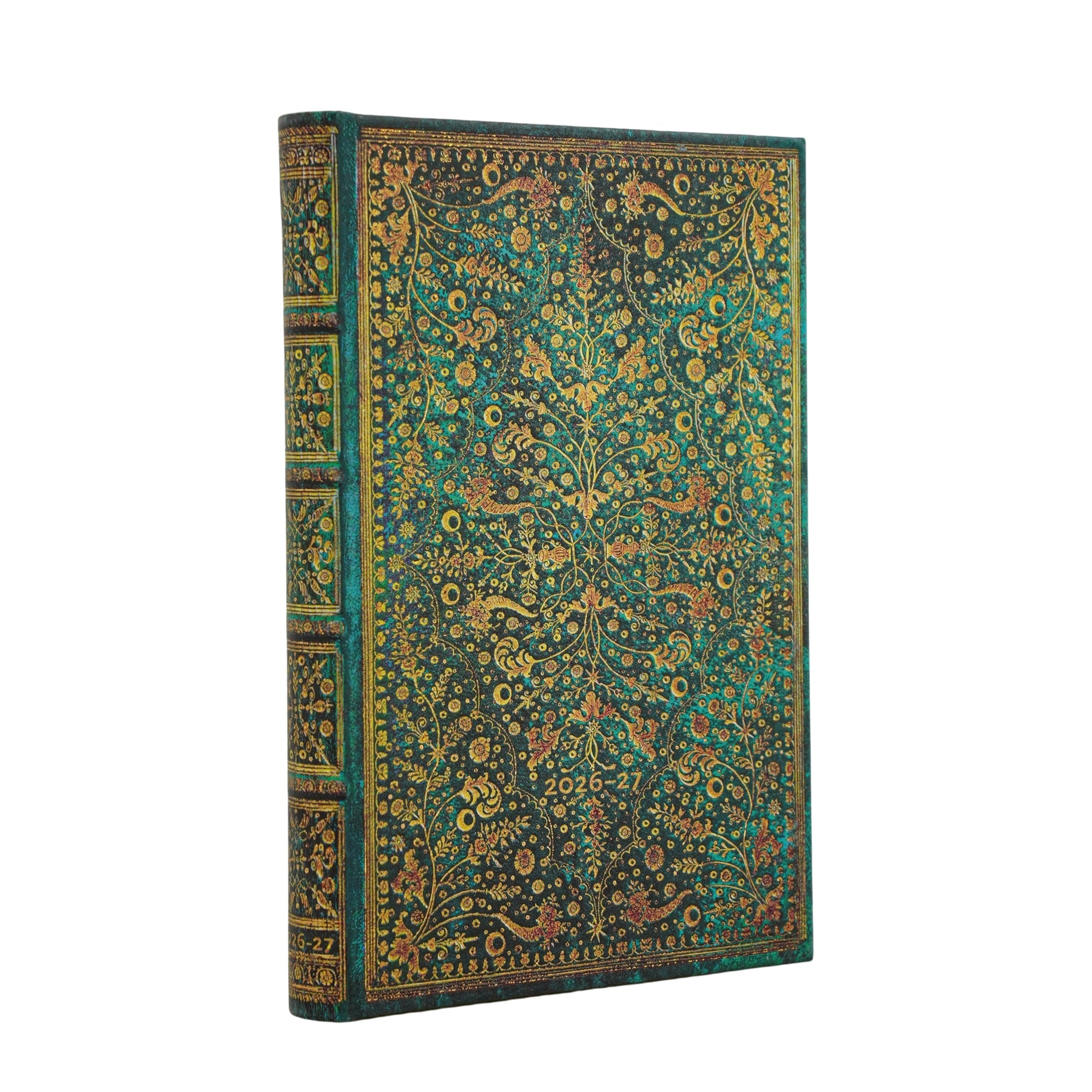 Paperblanks 18M 26/27 Emerald Flower Mini
