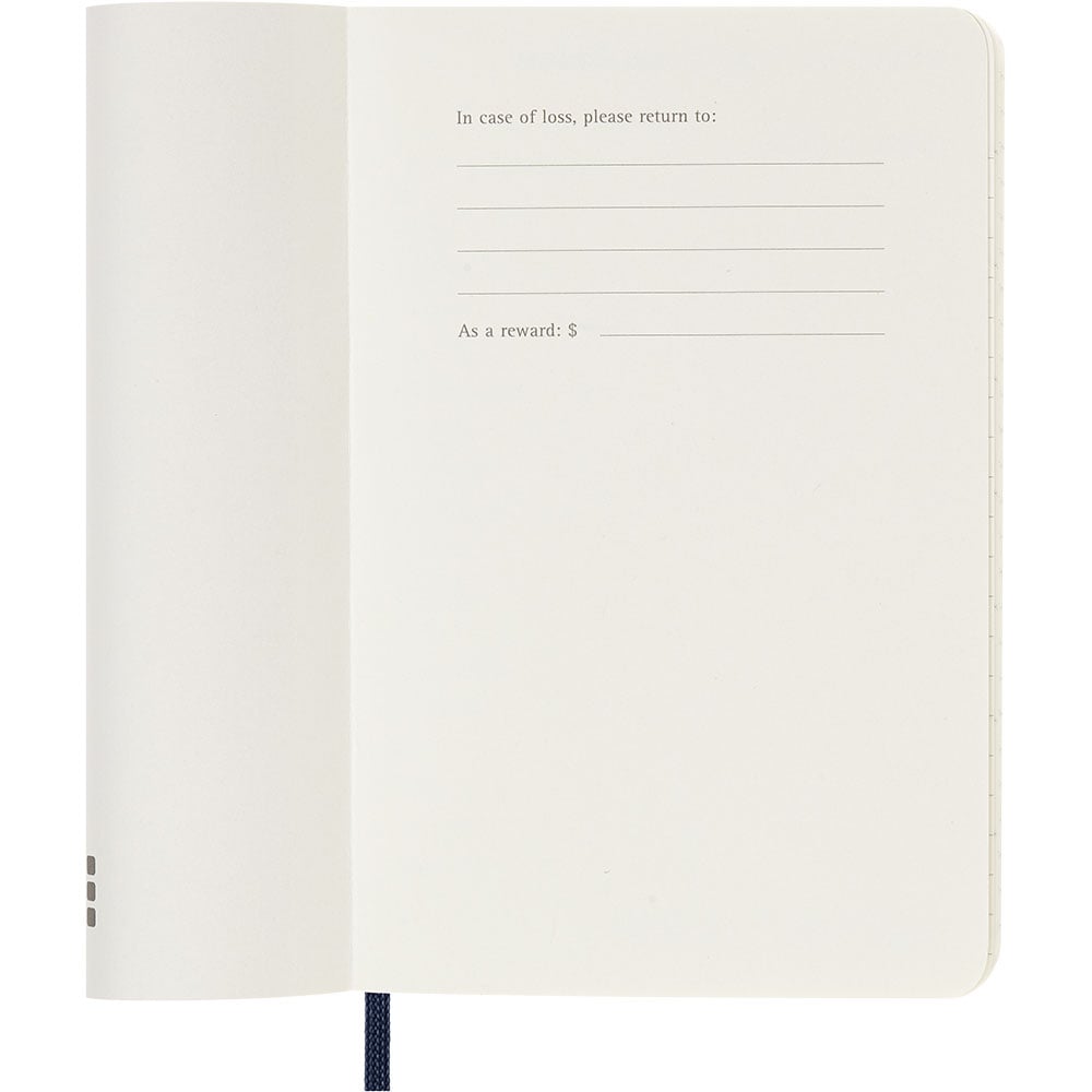 Kalender Moleskine 26/27 18m Soft Pocket Uke Notat Blå
