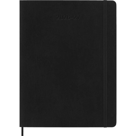Kalender Moleskine 26/27 18m Soft XL Uke Notat Sort
